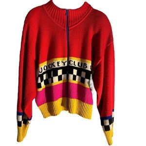 Vintage Outlander Jockey Club Zip Up sweater